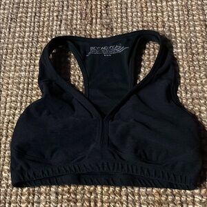 Beyond Yoga Midnight Black Sports Bra